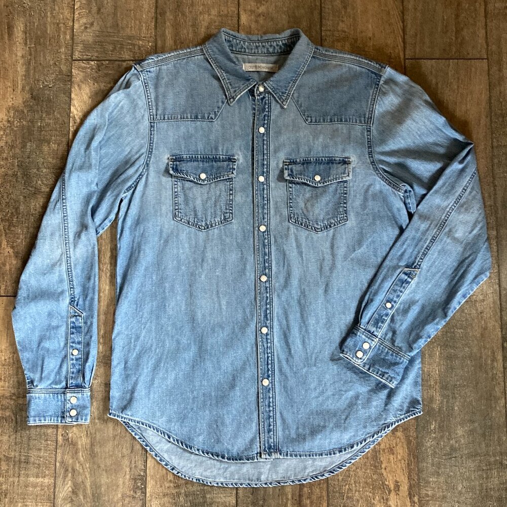 Outerknown Blue Casual Button Down Shirt